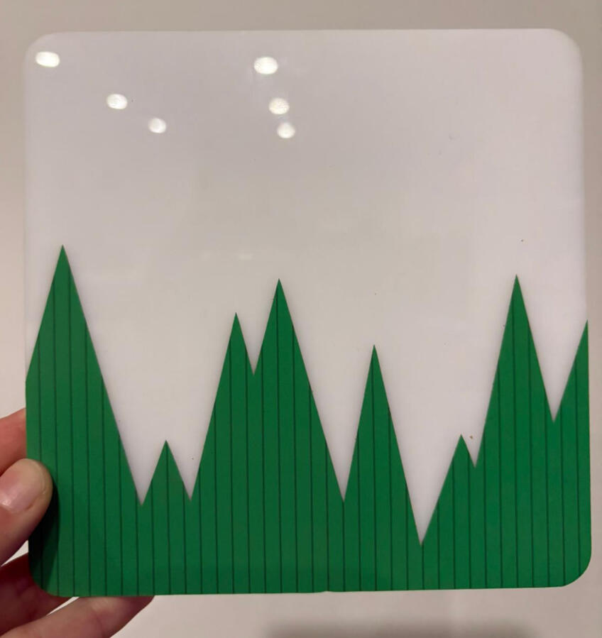 Digitally printed vinyl sample
