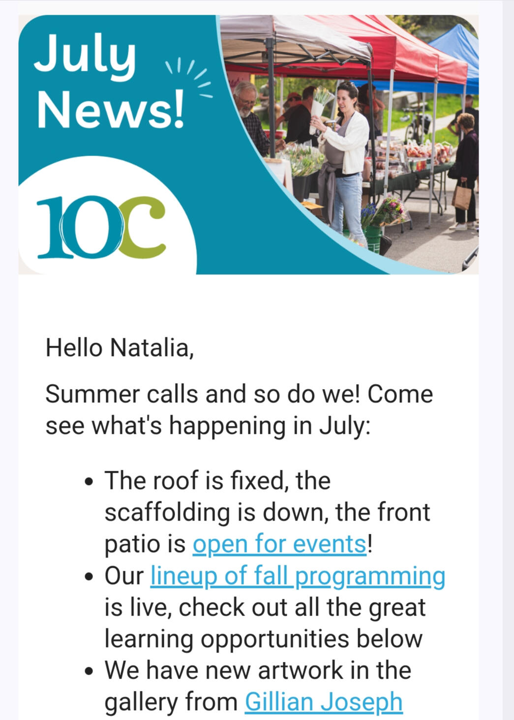 Monthly newsletter promoting events, updates, and community initiatives Wrote and structured content, ensuring clarity and consistency across communication.